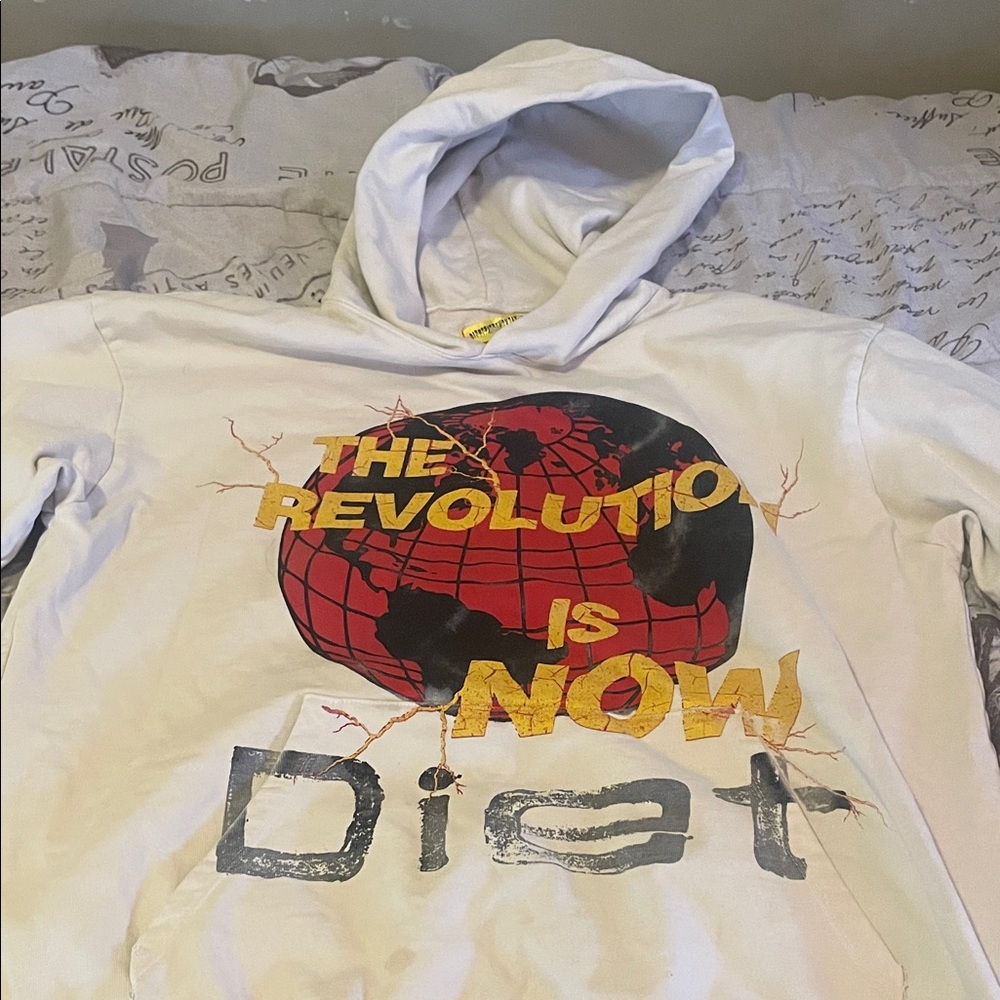 Men's Graphic Hoodie - White